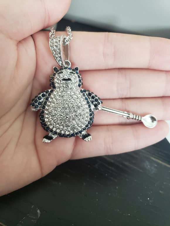 Snorlax Bling Mini Spoon Necklace